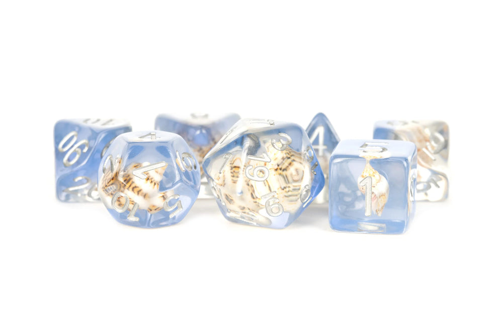 16mm Resin Poly Dice Set SEA CONCH