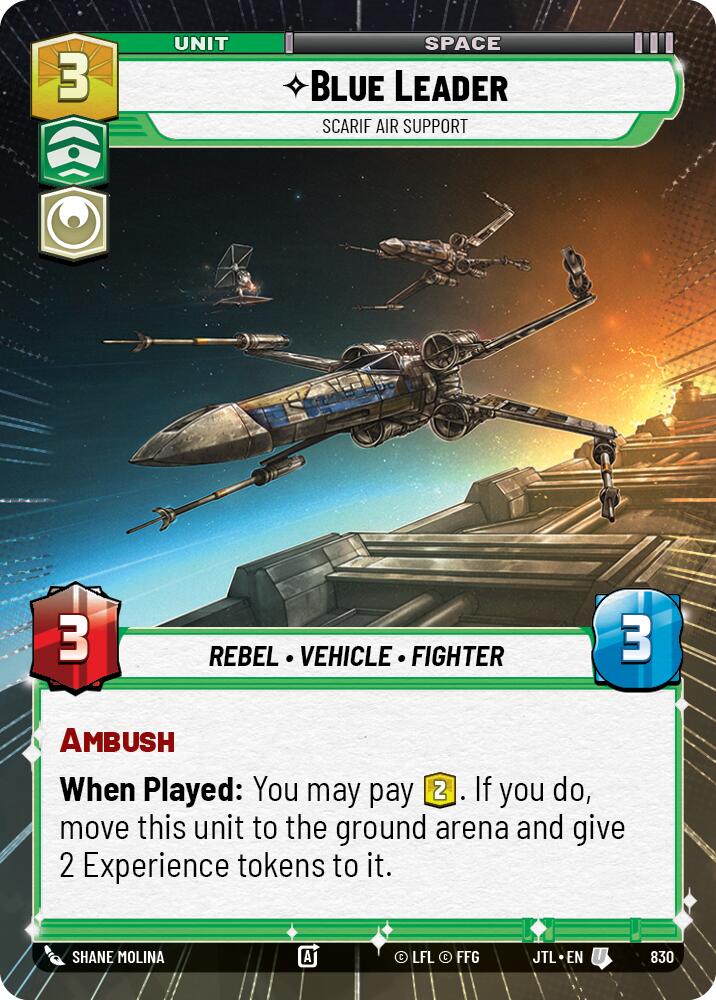 Blue Leader - Scarif Air Support (Hyperspace Foil) (830) [Jump to Lightspeed]