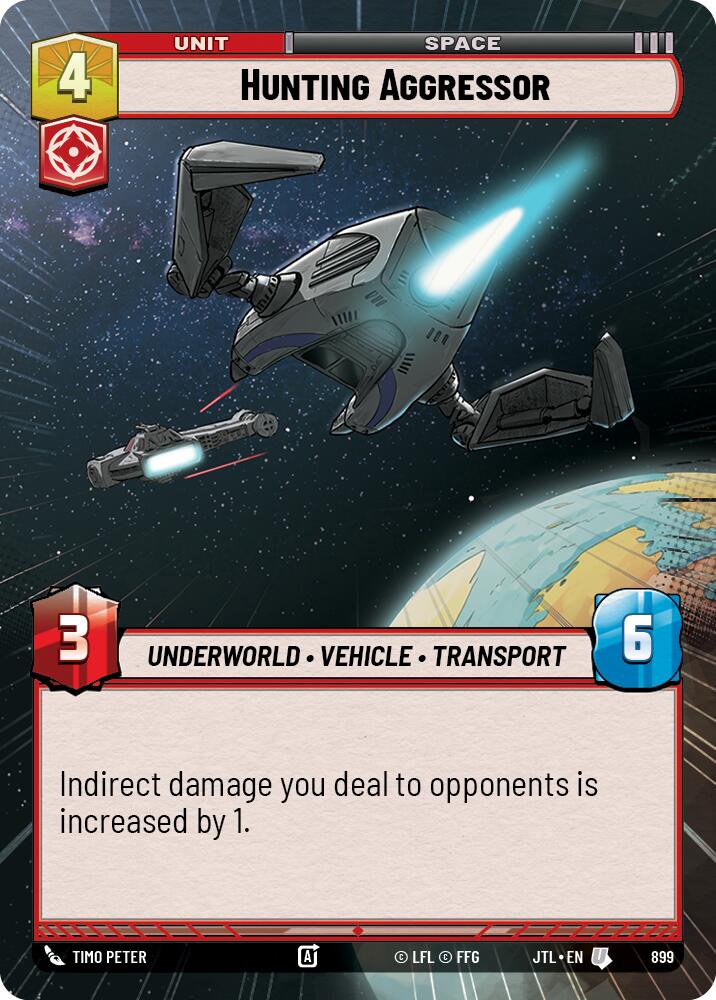 Hunting Aggressor (Hyperspace Foil) (899) [Jump to Lightspeed]