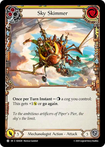 Sky Skimmer (Yellow) [SEA028] (High Seas)  Rainbow Foil