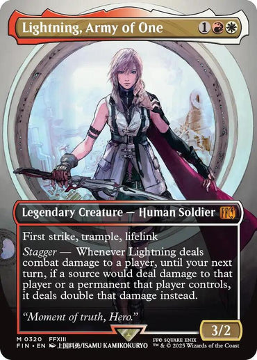 Lightning, Army of One (Borderless) (0320) [FINAL FANTASY]