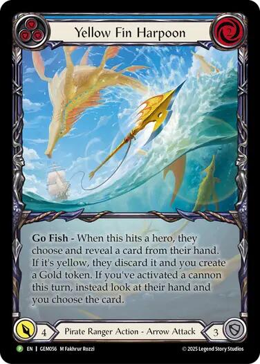 Yellow Fin Harpoon (Rainbow Foil) [GEM056] (GEM Pack 2)
