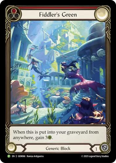 Fiddler's Green (Red) (Rainbow Foil) [GEM066] (GEM Pack 2)