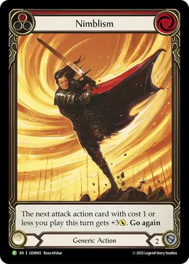Nimblism (Red) (Rainbow Foil) [GEM065] (GEM Pack 2)