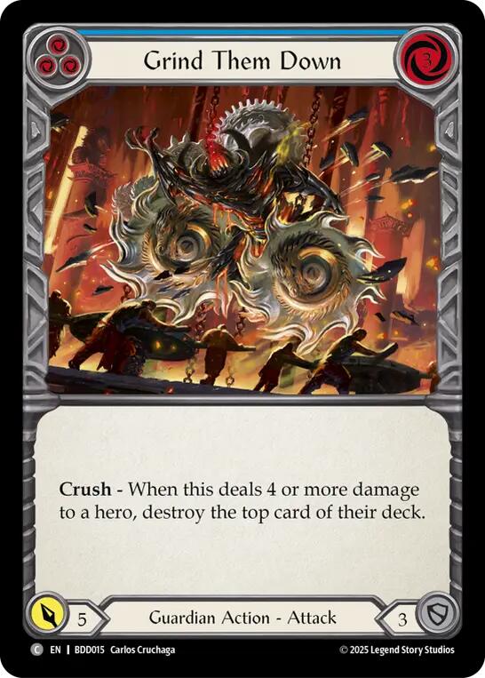 Grind Them Down (Blue) [BDD015] (Bravo Demo Deck)