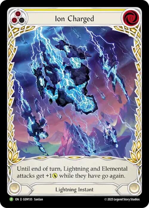 Ion Charged [GEM135] (GEM Pack 4)  Rainbow Foil