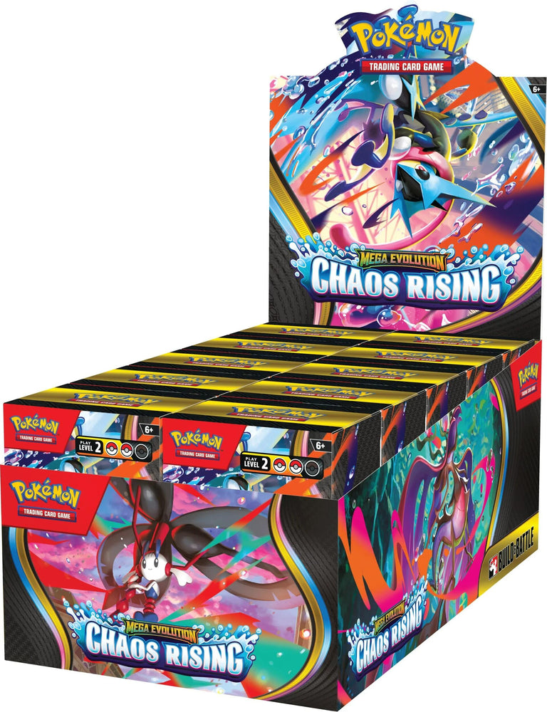 Mega Evolution: Chaos Rising Build & Battle Display