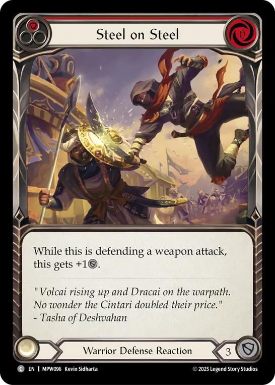Steel on Steel (Red) [MPW096] (Mastery Pack Warrior)