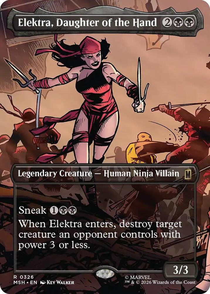 Elektra, Daughter of the Hand (Borderless) [Marvel Super Heroes]