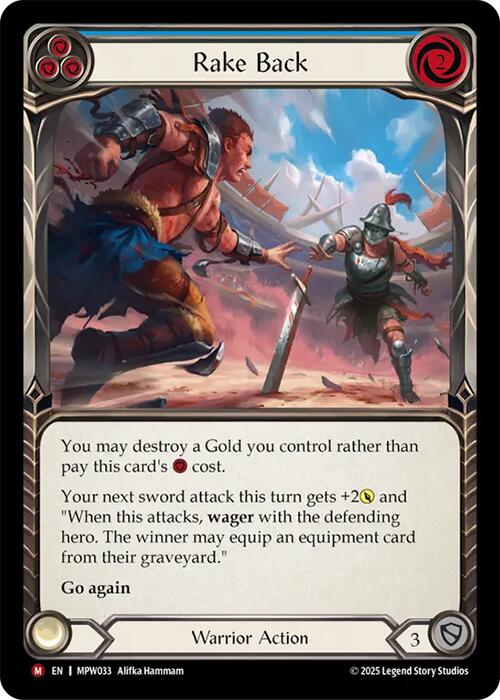 Rake Back (Blue) [MPW033] (Mastery Pack Warrior)