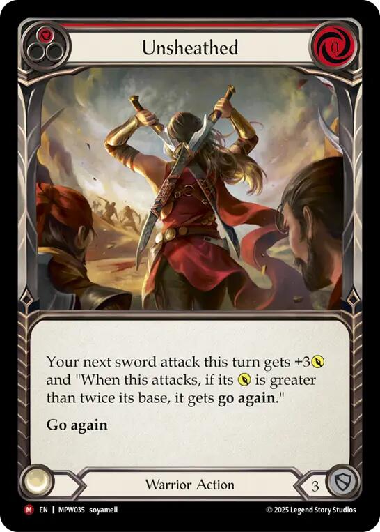Unsheathed (Red) [MPW035] (Mastery Pack Warrior)