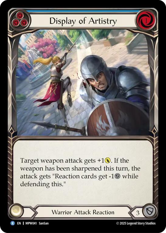 Display of Artistry (Blue) [MPW041] (Mastery Pack Warrior)
