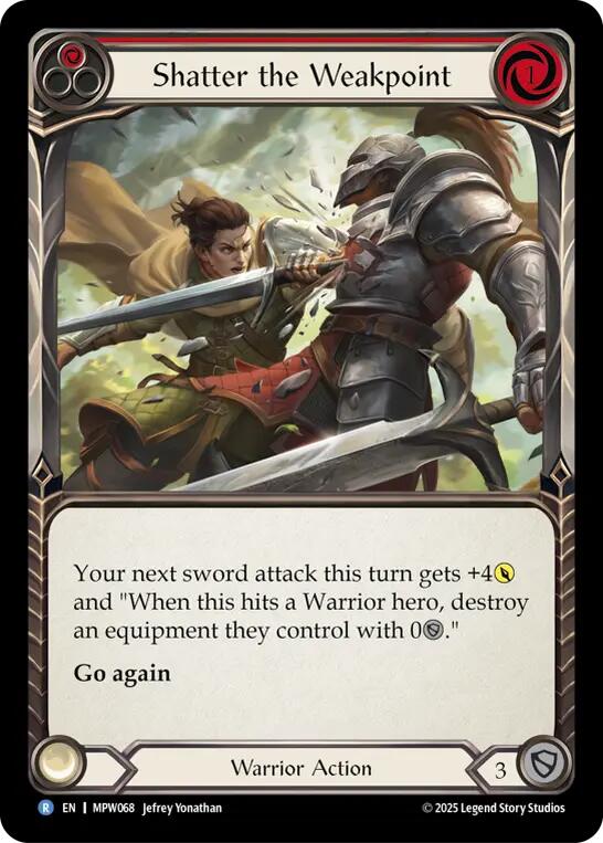 Shatter the Weakpoint (Red) [MPW068] (Mastery Pack Warrior)