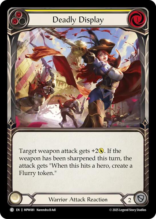 Deadly Display (Yellow) [MPW081] (Mastery Pack Warrior)