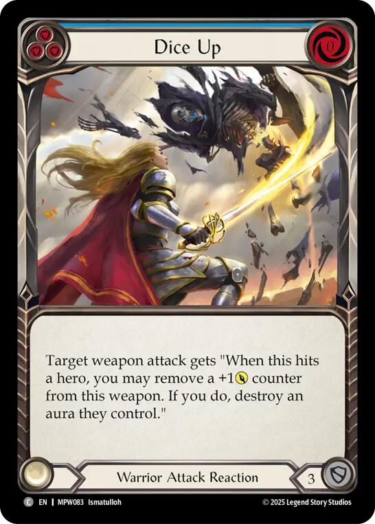 Dice Up (Blue) [MPW083] (Mastery Pack Warrior)