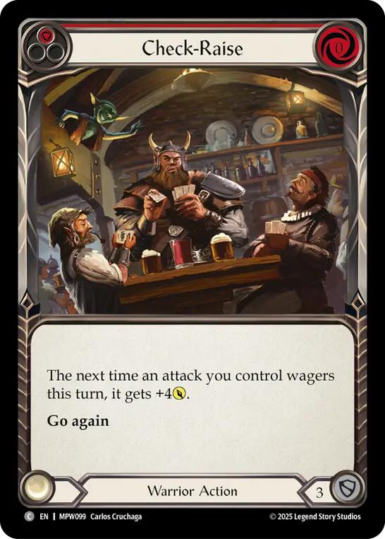 Check-Raise (Red) [MPW099] (Mastery Pack Warrior)