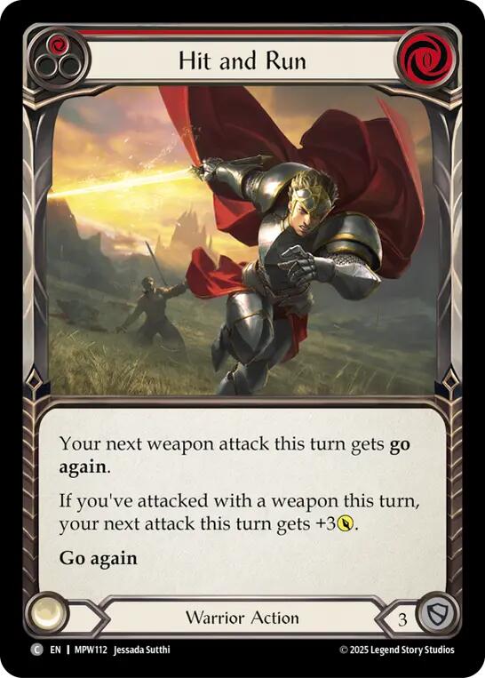 Hit and Run (Red) [MPW112] (Mastery Pack Warrior)