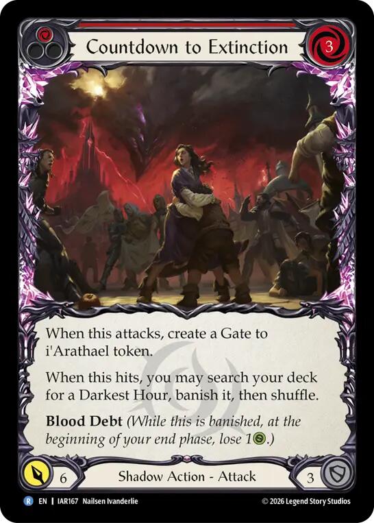 Countdown to Extinction [IAR167] (Usurp the Shadow Throne)  Rainbow Foil