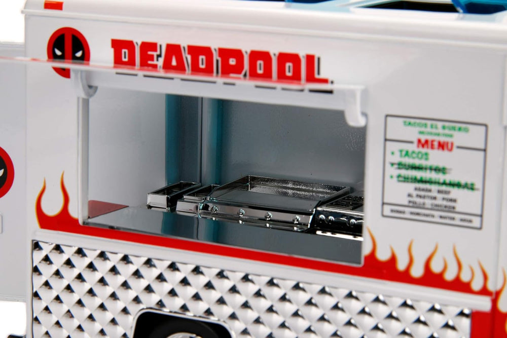 Jada Toys Marvel Deadpool X-Men 1:24 Taco Truck Die-Cast Car with 2.75" Deadpool Figure