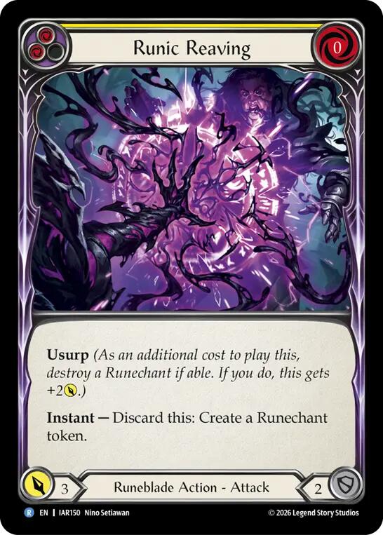 Runic Reaving (Yellow) [IAR150] (Usurp the Shadow Throne)