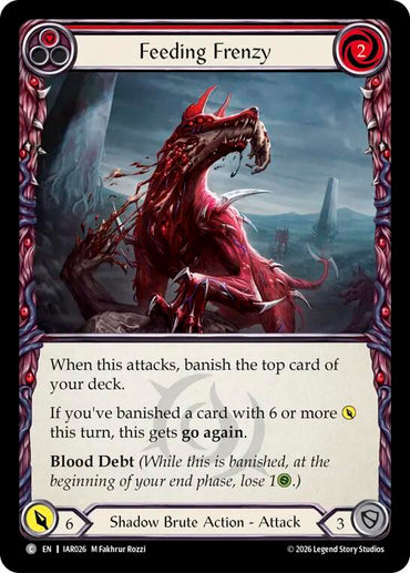 Feeding Frenzy (Red) [IAR026] (Usurp the Shadow Throne)  Rainbow Foil