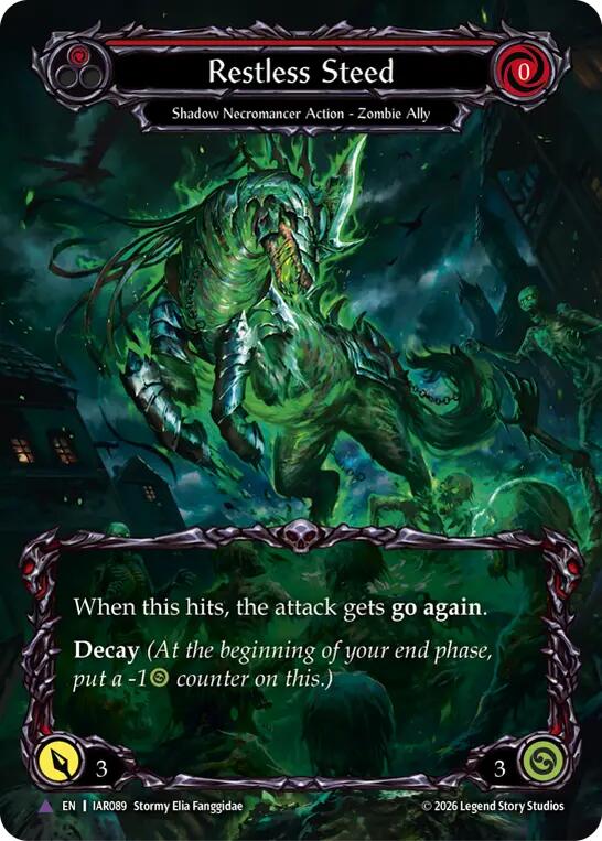 Restless Steed (Marvel) [IAR089] (Usurp the Shadow Throne)  Cold Foil