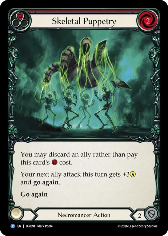 Skeletal Puppetry (Red) [IAR094] (Usurp the Shadow Throne)  Rainbow Foil