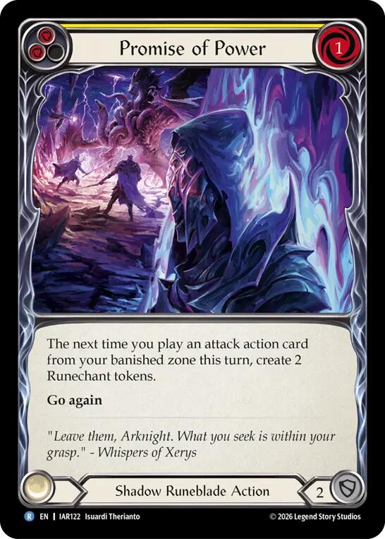 Promise of Power [IAR122] (Usurp the Shadow Throne)  Rainbow Foil