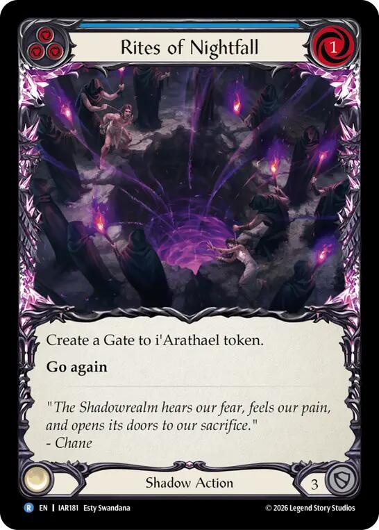 Rites of Nightfall [IAR181] (Usurp the Shadow Throne)  Rainbow Foil