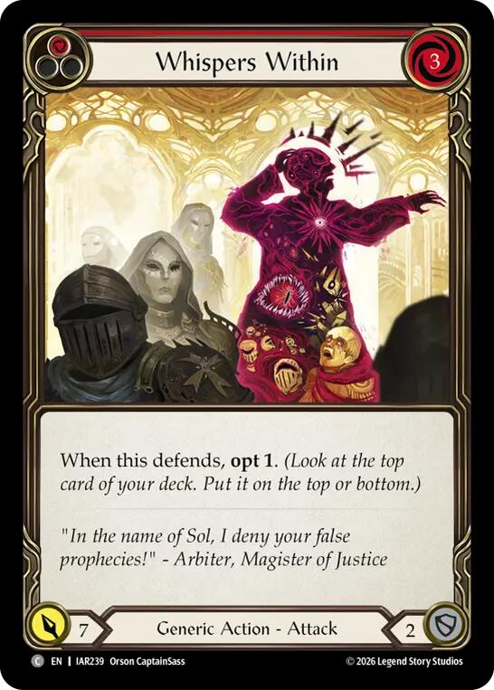 Whispers Within (Red) [IAR239] (Usurp the Shadow Throne)