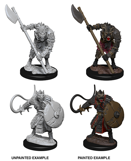 Pathfinder Deep Cuts W03 Gnolls unpainted miniatures
