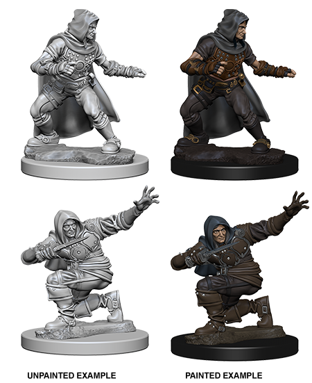 Pathfinder Deep Cuts W01 Human Male Rogue unpainted miniature
