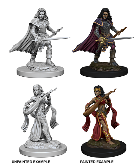 Pathfinder Deep Cuts W04 Human Bard Female unpainted miniatures
