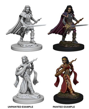 Pathfinder Deep Cuts W04 Human Bard Female unpainted miniatures