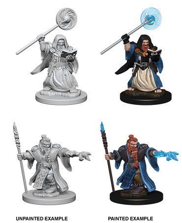 D&D NMM W02 Dwarf Wizard unpainted miniatures