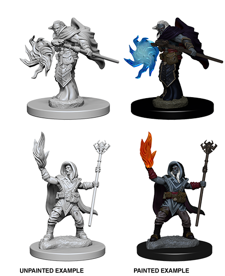 D&D NMM W02 Elf Wizard unpainted miniatures