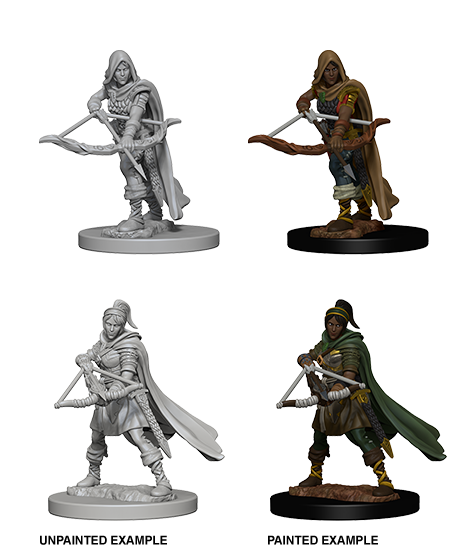 D&D NMM W01 Human Female Ranger unpainted miniature