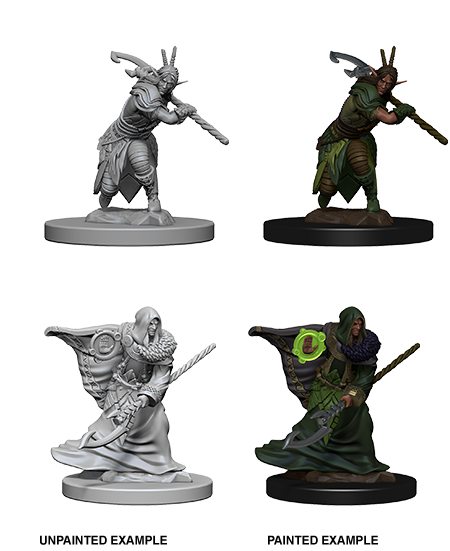 D&D NMM W02 Elf Druid unpainted miniatures