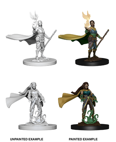 D&D NMM W04 Elf Female Druid unpainted miniature