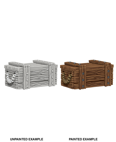 Pathfinder Deep Cuts W04 Crates unpainted miniatures