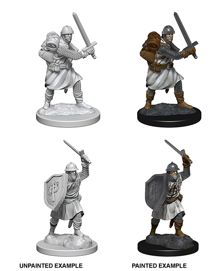 Pathfinder Deep Cuts W04 Infantrymen unpainted miniatures