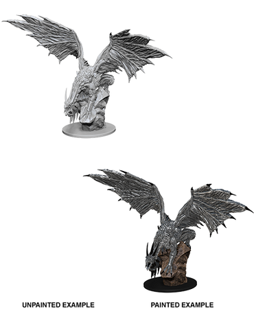 Pathfinder Deep Cuts W04 Silver Dragon unpainted miniatures