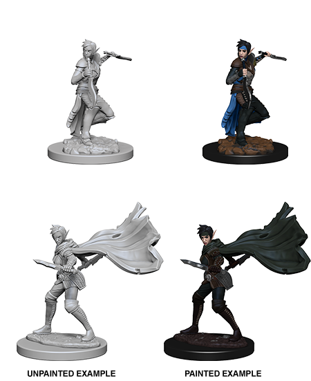 Pathfinder Deep Cuts W04 Elf Female Rogue unpainted miniature