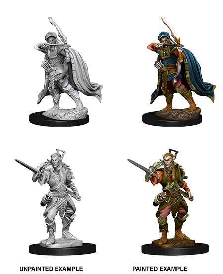 D&D NMM W07 Elf Rogue unpainted miniatures