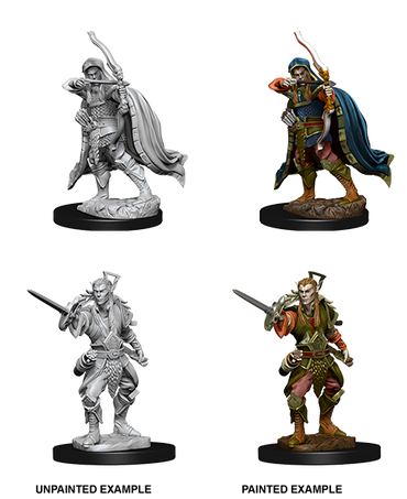 D&D NMM W07 Elf Rogue unpainted miniatures