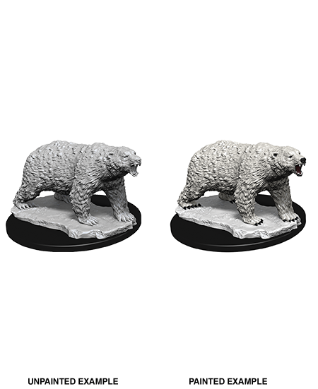 Pathfinder Deep Cuts W09 Polar Bear unpainted miniatures