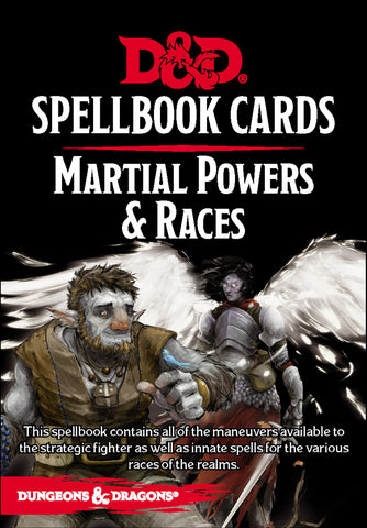 Dungeons & Dragons Spellbook Cards: Martial Powers & Races