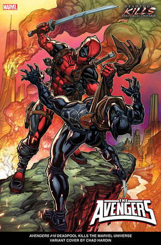 Avengers #16 Chad Hardin Deadpool Kills The Marvel Universe Variant [Bh]