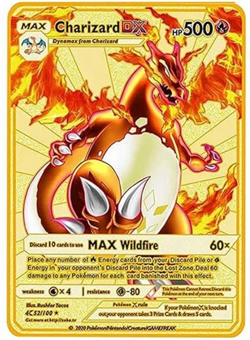 Charizard DX (52/100) GOLD PLATED [Sword & Shield: Darkness