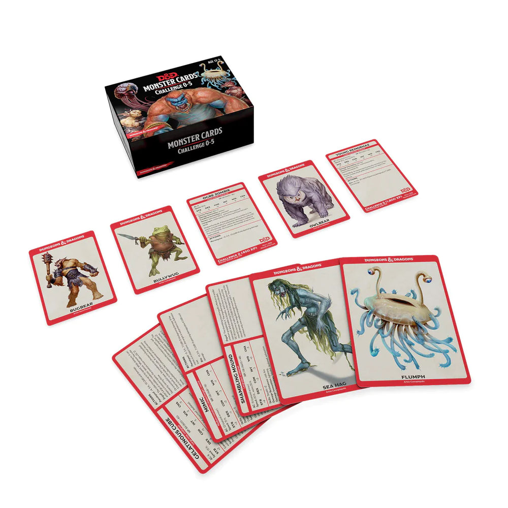 Dungeons & Dragons Monster Cards: Challenge 0 - 5